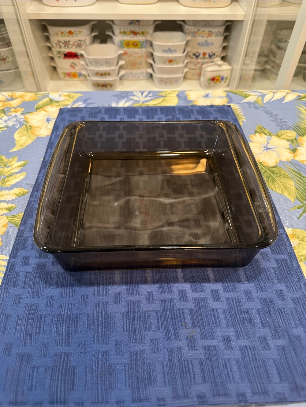 Pyrex Smoked Brown Square 8x8 Glass Baking Dish